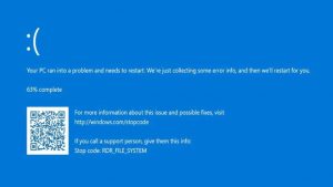 RDR_FILE_SYSTEM BSOD Error