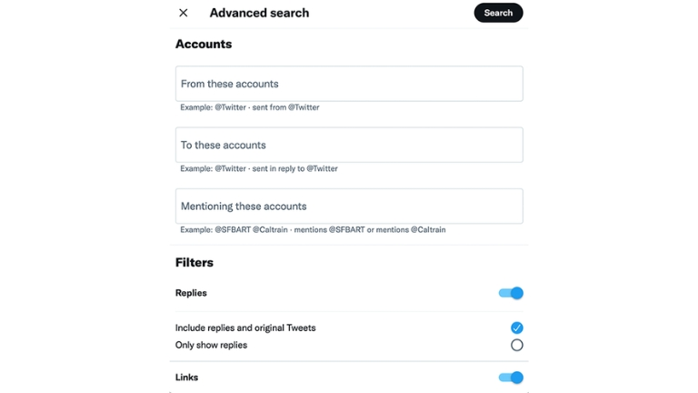 Twitter Advanced Search Not Working