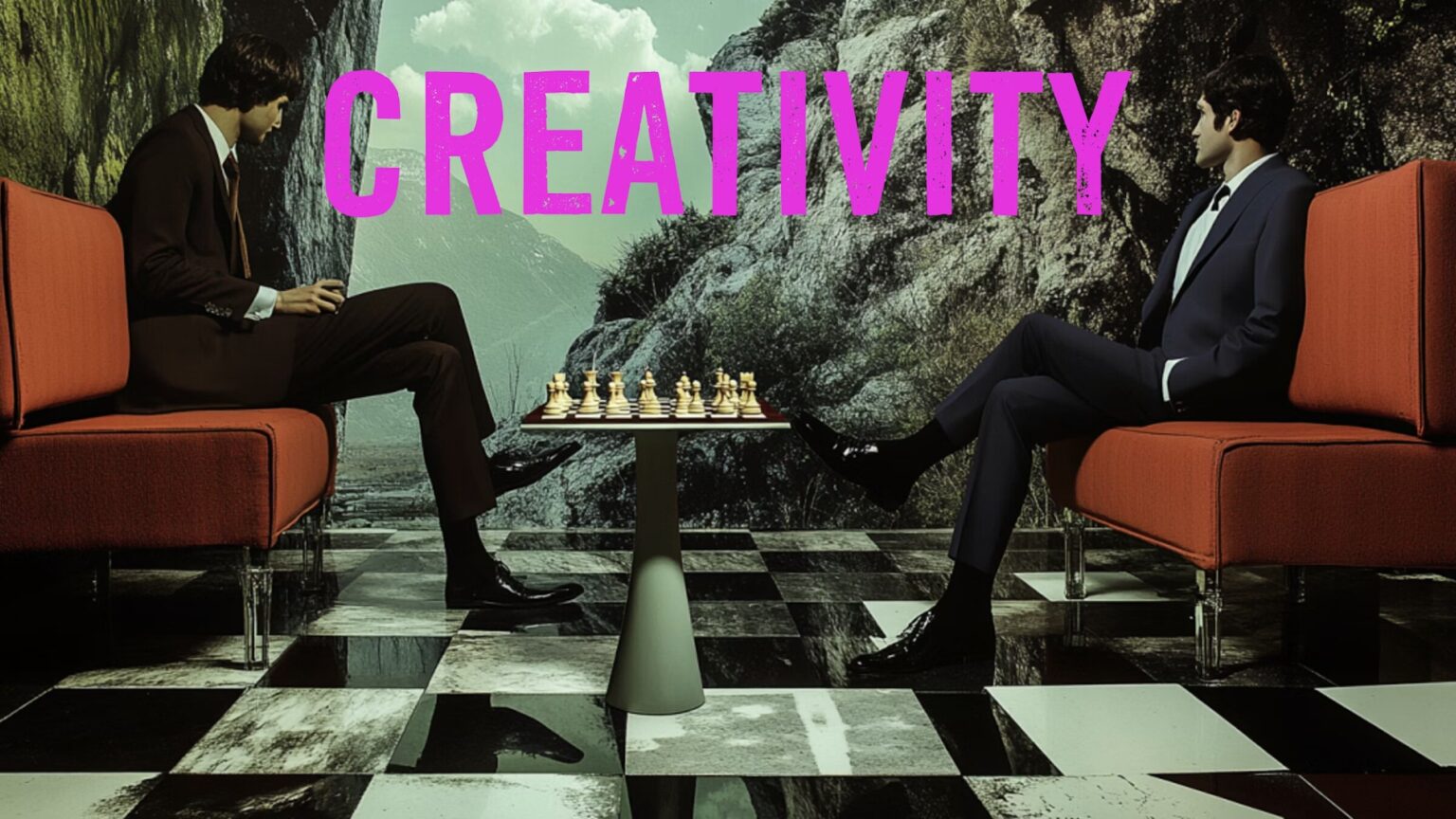 Chess pieces representing creative problem solving in leadership